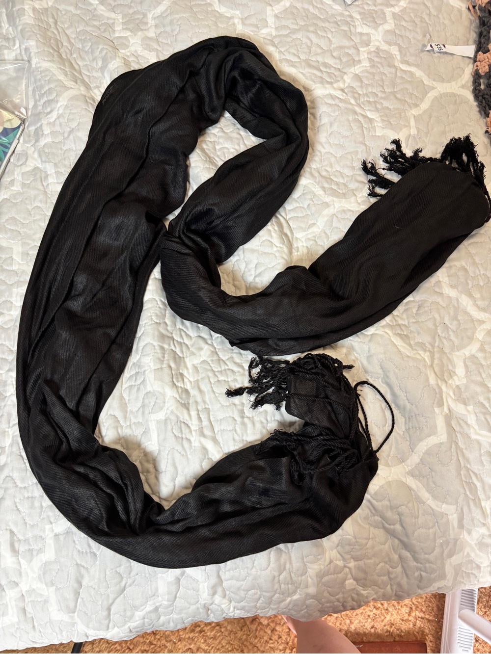 Black Lightweight Women's Scarf - Classic Accessory